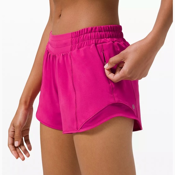 Lululemon Hotty Hot Short Long 4” *RipenedRasberry - Picture 2 of 6